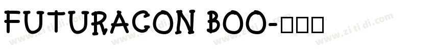 FUTURACON BOO字体转换